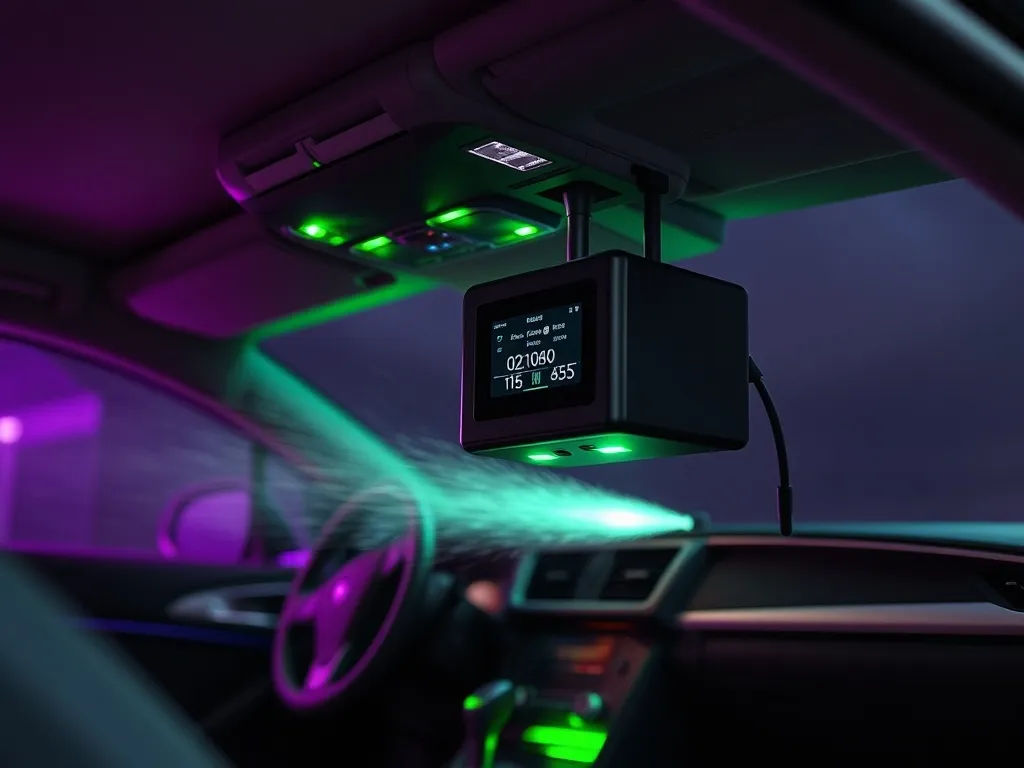 Industrial ozone gas detector professional device in a car i